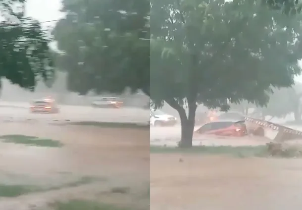 El temporal llegó a Salta: inundaciones y autos arrastrados por el agua