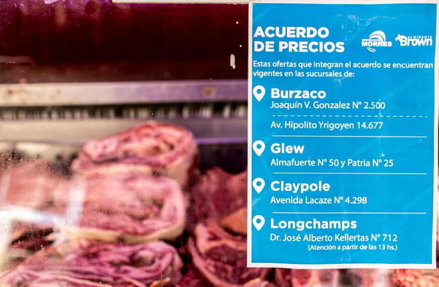 KILO DE ASADO A $3990: EXTIENDEN EL ACUERDO DE PRECIOS DE LA CARNE HASTA EL DOMINGO EN ALTE BROWN