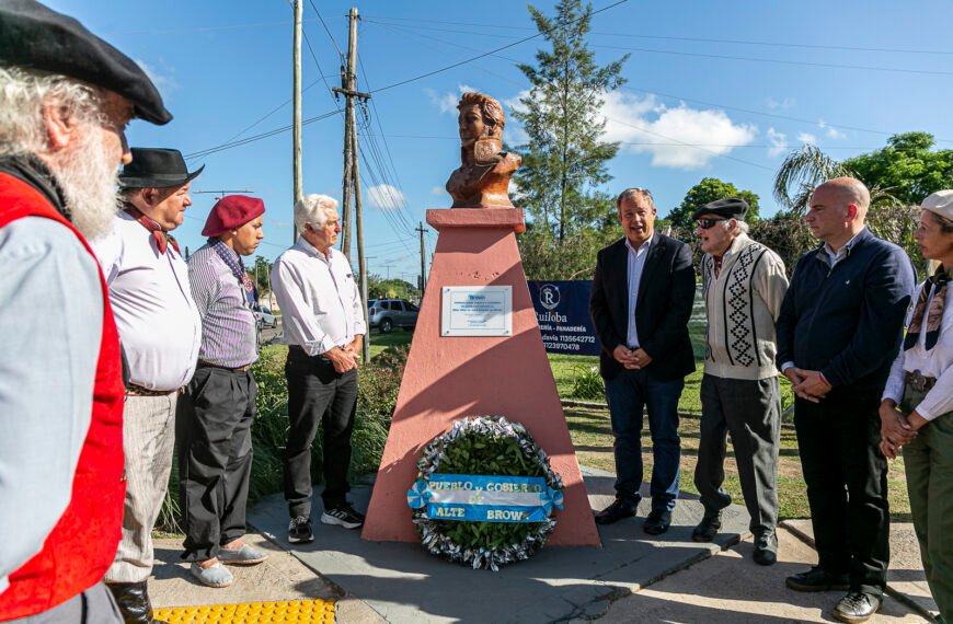 CON UN EMOTIVO ACTO SE CONMEMORÓ EL “DÍA DE LA SOBERANÍA NACIONAL” EN ALTE BROWN