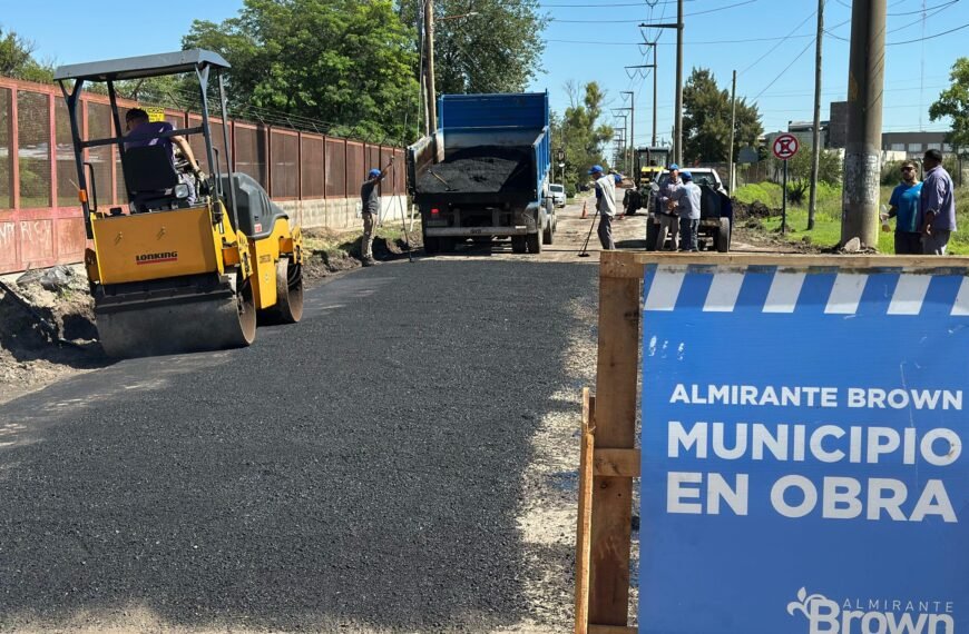 EL MUNICIPIO DE ALTE BROWN CONTINÚA AVANZANDO CON EL PROGRAMA INTEGRAL DE MEJORA DE CALLES