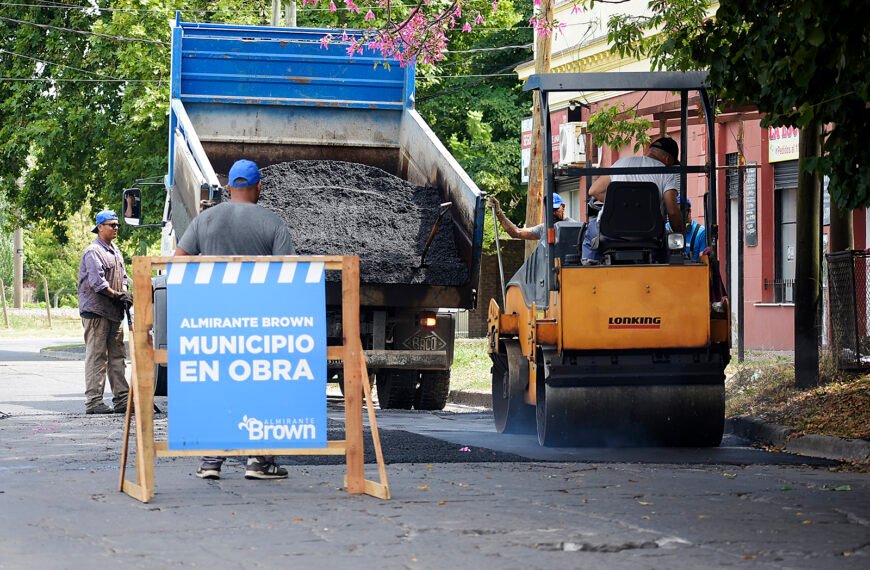 AVANZA EL PLAN INTEGRAL DE MEJORA DE CALLES EN LAS LOCALIDADES Y BARRIOS DE ALTE BROWN