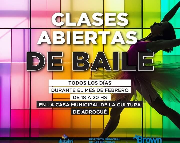 EN FEBRERO EL MUNICIPIO BRINDARÁ CLASES GRATUITAS DE TANGO, ROCK, FOLKLORE, SALSA, BACHATA Y URBANO