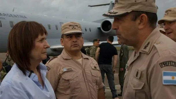 Patricia Bullrich y Luis Petri, presentes en Bahía Blanca, destacaron la labor de las Fuerzas Armadas