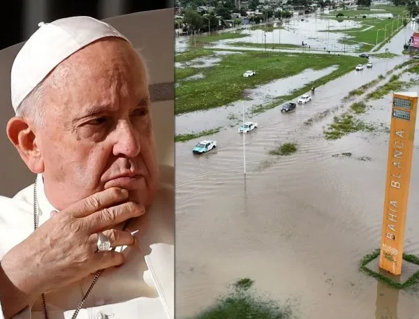 Desde el hospital, Francisco sigue de cerca el drama que se vive en Bahía Blanca