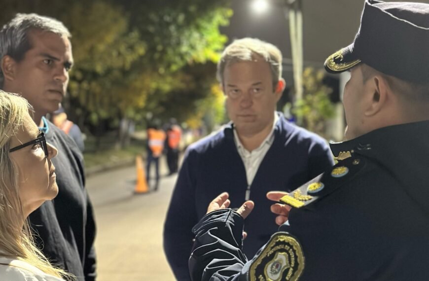CASCALLARES SUPERVISÓ UN NUEVO OPERATIVO NOCTURNO DE SATURACIÓN POLICIAL EN ALTE BROWN