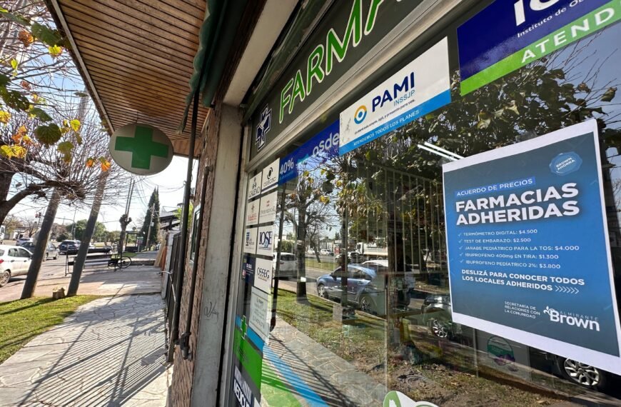 EL MUNICIPIO DE ALTE BROWN LANZÓ UN ACUERDO CON FARMACIAS CON DESCUENTOS PARA LOS VECINOS