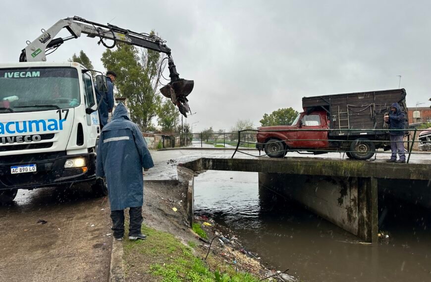 EL MUNICIPIO DE ALTE BROWN INTENSIFICA LOS TRABAJOS PREVENTIVOS FRENTE AL TEMPORAL